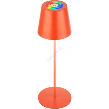 Briloner 7510012-LED RGB димируема настолна лампа CALIDA 2, 5W/5V IP44 1200mAh оранжева (BL2302)