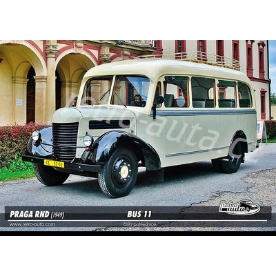 Pohlednice BUS č. 11 - PRAGA RND (1949)