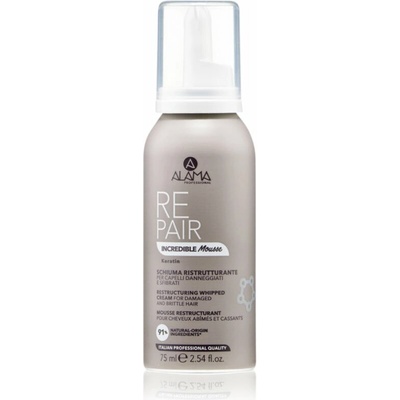 Alama Professional Repair Incredible Mousse pena pre ošetrenie poškodených vlasov 75 ml