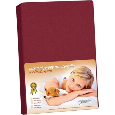 Bellatex Jersey LUX Červené 90x200