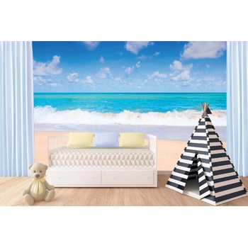 DIMEX ART s. r. o Самозалепваща се флизелинова фототапета плажен ден 375 x 250 см