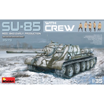 MiniArt SU-85 mod. 1943 early production with crew 1:35