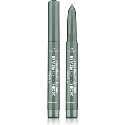 Deborah Milano voděodolný vysouvací oční stín v tužce 24ore Color Power 06 Golden Green 1,4 g