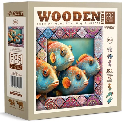 WOODEN CITY Dřevěné Tropické ryby EKO 505 dielov