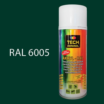 TECH Farba v spreji akrylová RAL 6005 400 ml
