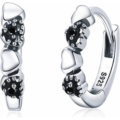 LUNICA Stříbrné kroužky SRDÍČKA 1023