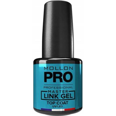 Mollon Pro Master Link Gel samonivelační vrchní lak pro gel a akryl 12 ml