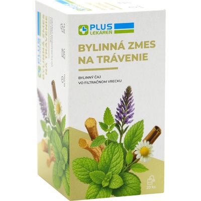 PLUS LEKÁREŇ Bylinná zmes na trávenie porciovaná 20 x 1,5 g