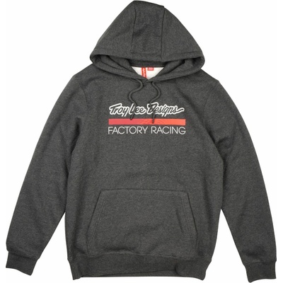Troy Lee Designs TLD Factory Racing, mikina - Black Heather / Red