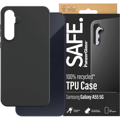 Panzer Гръб Safe за Samsung Galaxy A55 5G, TPU, Черен