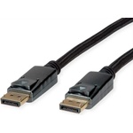 Roline Кабел Roline 11.04. 5867, от DisplayPort(м) към DisplayPort(м), 2m, черен, 8K@60Hz (11.04.5867)
