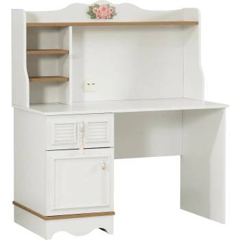 Бюро Luna бяло и розово