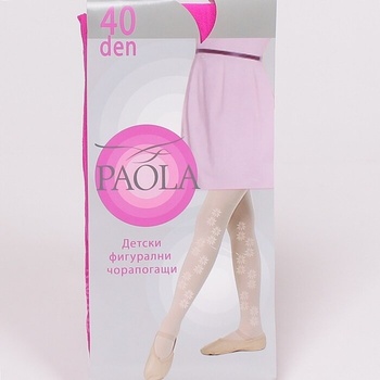 Детски чорапогащник в цикламено с цветенца 40 den