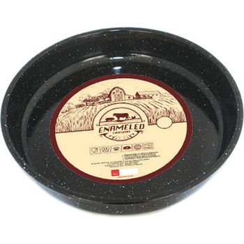 36 см черна емайлирана плитка тава