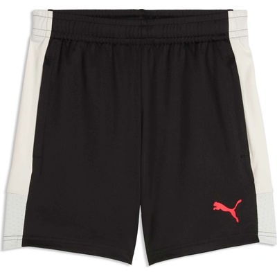 Detské športové šortky Puma INDIVIDUALLIGA TRAINING SHORTS JR Čierna Biela Ružová