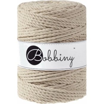 Bobbiny 3PLY Macramé Rope 5 mm 100 m Beige юта (TX-E004)
