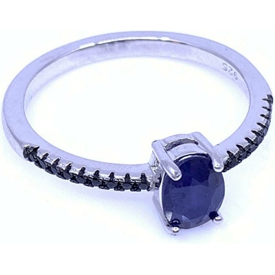 Šperky Jan Kos jewellery Stříbrný prsten se safírem 12126978