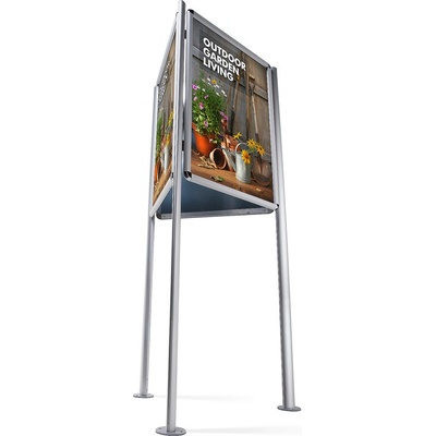 Jansen Display Trojstranný stojan s klaprámom A1 profil 32mm 744 x 1810 mm