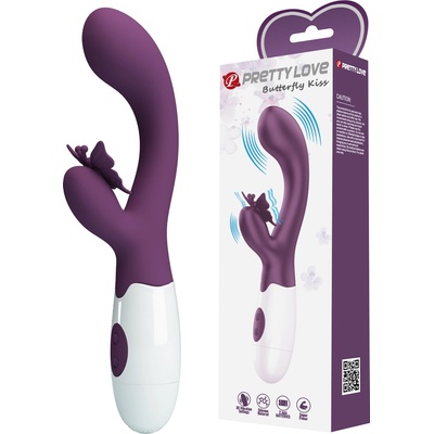Pretty Love Butterfly Kiss Rabbit Vibrator Purple