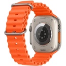 Apple Watch Ultra 2 49 mm titánové puzdro s oranžovým oceánskym remienkom MREH3CS/A