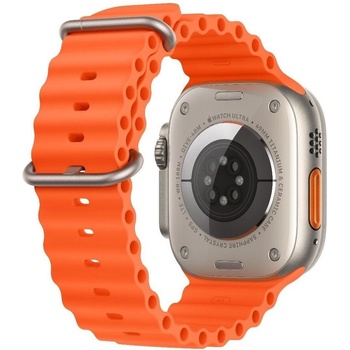Apple Watch Ultra 2 49 mm titánové puzdro s oranžovým oceánskym remienkom MREH3CS/A