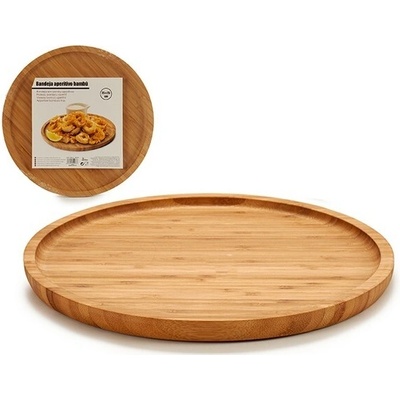 Bigbuy Home Tác na svačiny (25 x 1,5 x 25 cm) bambus