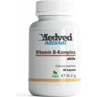 Medveď natural Medveď natural Vitamin B-Komplex 60 kapsúl