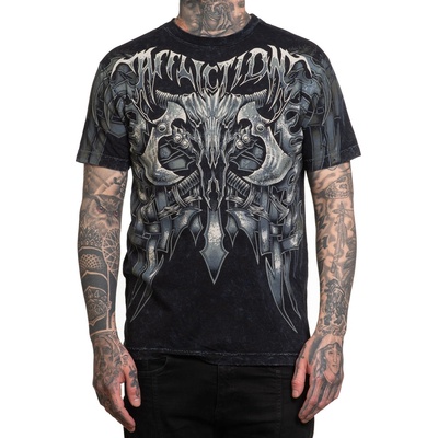 AFFLICTION мъжка тениска affliction - nordic frost - a26651-bklv