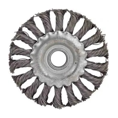 Raider Четка телена за ъглошлайф Ø 100 мм плоска, плетена raider