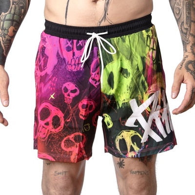 Pitcha Skull boardshort fluo