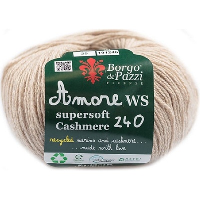 Borgo de Pazzi Amore WS Super soft Cashmere 240 Béžová 35