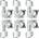 Schaller M6 Mini 3L/3R solid 21, 7 Chrome Тунинг част за китара (10040223.01.36)