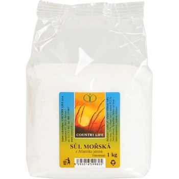 Country life mořská sůl jemná z Atlantiku 1 kg