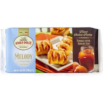 Asolo Dolce Melody Lístkové Cesto s Marhuľovým Džemom 100 g