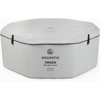 AQUASTIC Basen pompowany AQUASTIC ONSEN drop stitch 1400 l 186 cm szary
