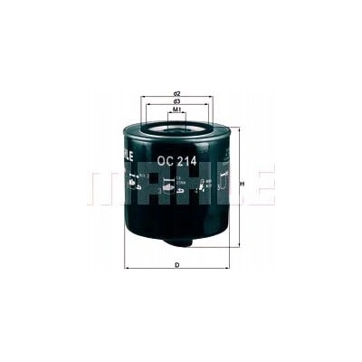 MAHLE OLEJOVÝ FILTER AUDI VW MAHLE