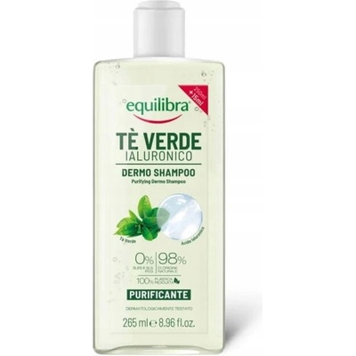 Equilibra čistiaci šampón na vlasy so zeleným čajom a kyselinou hyalurónovou 265 ml