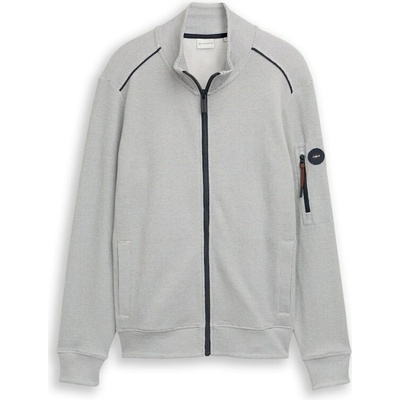 Tom Tailor mikina na zip 1050166 40090 Bílá