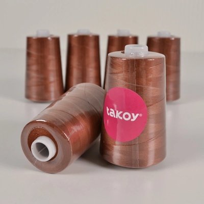 Takoy Overlock / coverlock polyesterová nit TKY 5000 barva karamel – Zboží Dáma