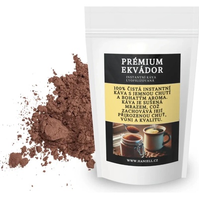 Haniell Rozpustná káva Premium Ekvádor 100 g