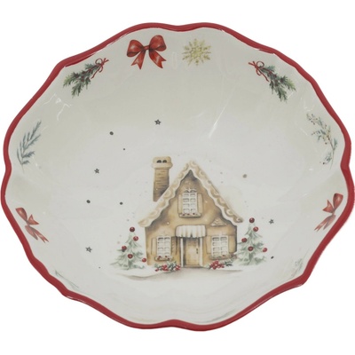 Chic Antique Vánoční keramická miska Chalet de Noël 14 x 4,5 cm 300 ml