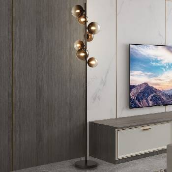 Brilagi - LED подова лампа MILLA 7xG9/3W/230V кафява/опушена (BG3764)