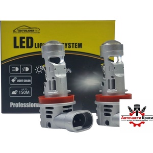  Крушки -Led- V8- H11 +200% ( директни ) - 2бр. к-т ('264007)