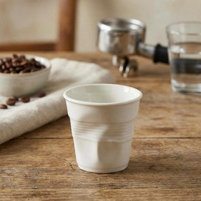 REVOL Froisses bílý porcelánový hrnek 80 ml
