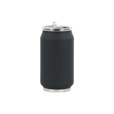Yoko Design termohrnek plechovka 280 ml černá měkká guma