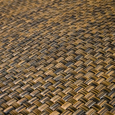 Umělý ratan - černo-zlatá, balení 0,9x20m