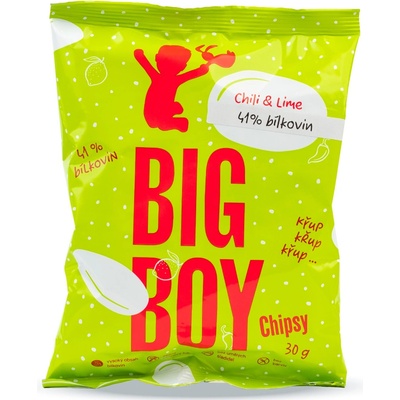 Big Boy Proteinové chipsy Chili & Lime 30 g