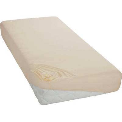 BedTex jersey prostěradlo béžové 90x200