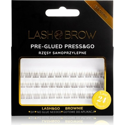 Lash Brow Press&Go Self-Adhesive Eyelashes samolepiace trsové riasy No Make Up Brownie 1 ks