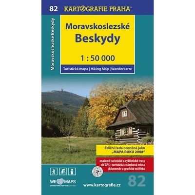 Moravskoslezské Beskydy turistická mapa